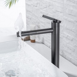 Gun Gray Brass Basin Faucet...